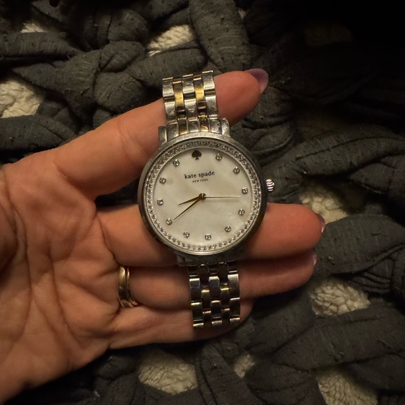 Kate Spade Two-Tone Crystal Watch - Picture 2 of 3